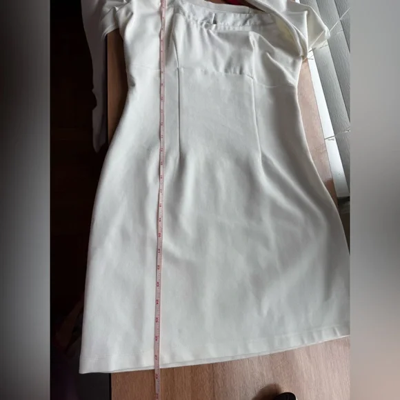 Anthropolgie BHLDN Gianna Off-Shoulder Ivory Dress - Picture 9 of 10